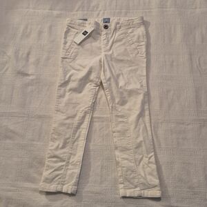 Gap girls 4 years off white stretch corduroy pants factory New